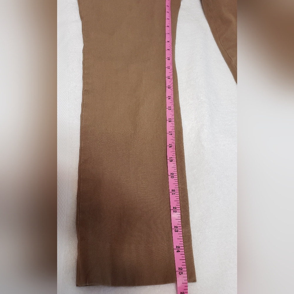 Banana Republic Women's Sloan Pants Beige Camel Size 8 - Picture 9 of 14